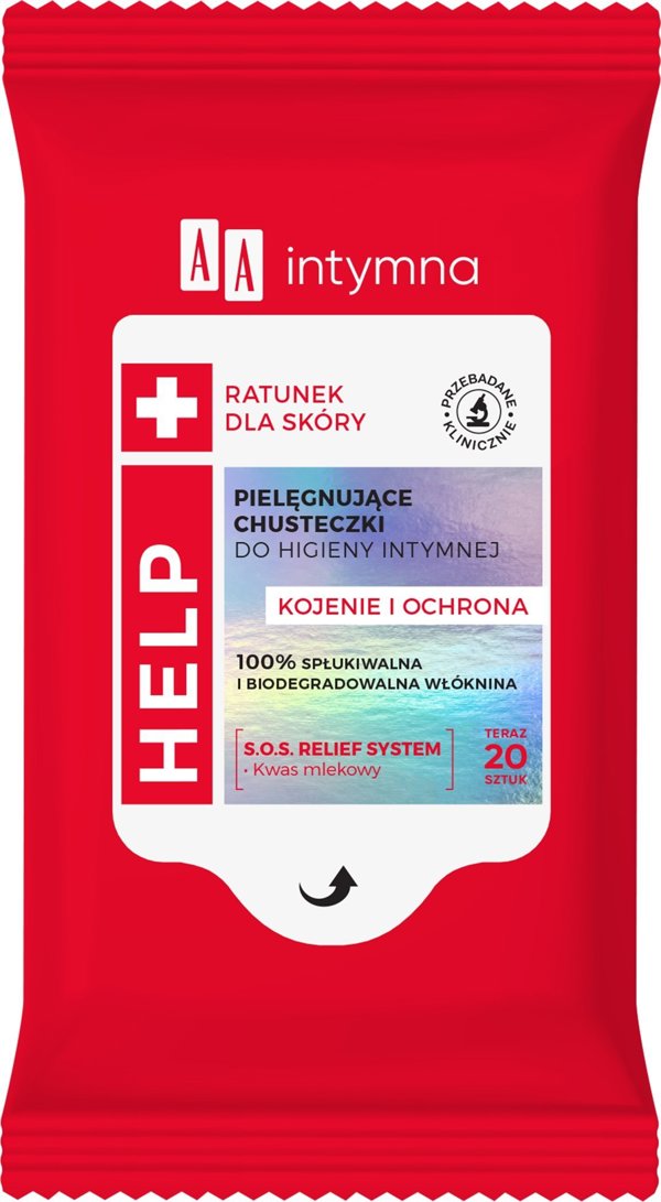 Alkotest AA_Intymna Help περιποιητικά μαντηλάκια για την προσωπική υγιεινή 20τμχ.
