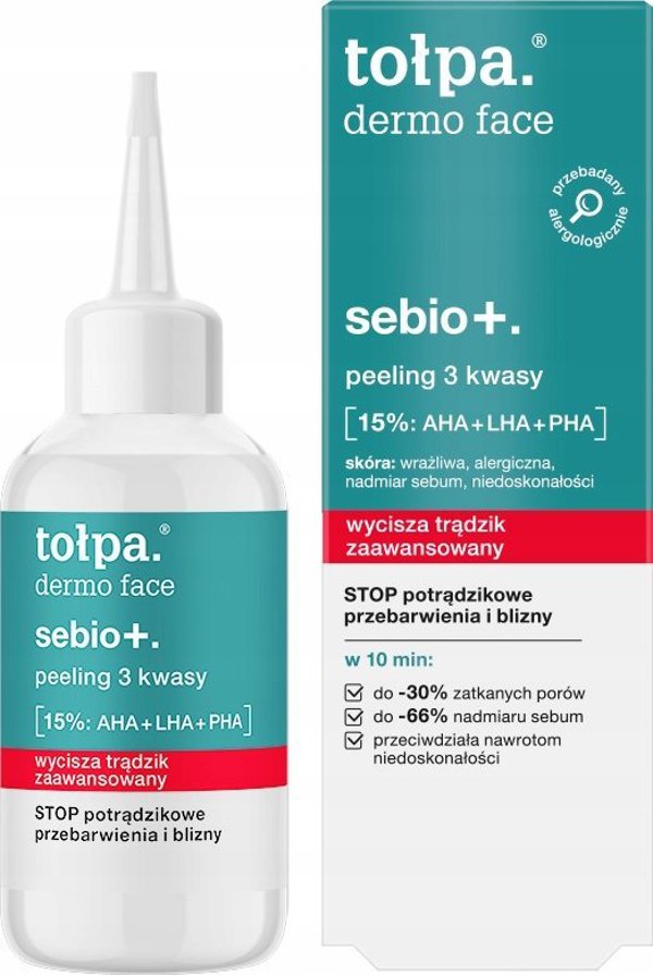 Alkotest TOLPA Dermo Face Sebio+ peeling προσώπου AHA+LHA+PHA 50ml