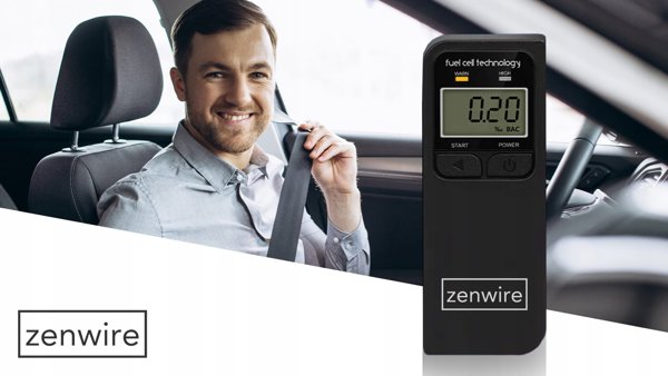 Αλκοολόμετρο Zenwire ALKOMAT Ηλεκτροχημικό Επαγγελματικό 5x ΣΤΟΜΙΑ LCD Zenwire F4