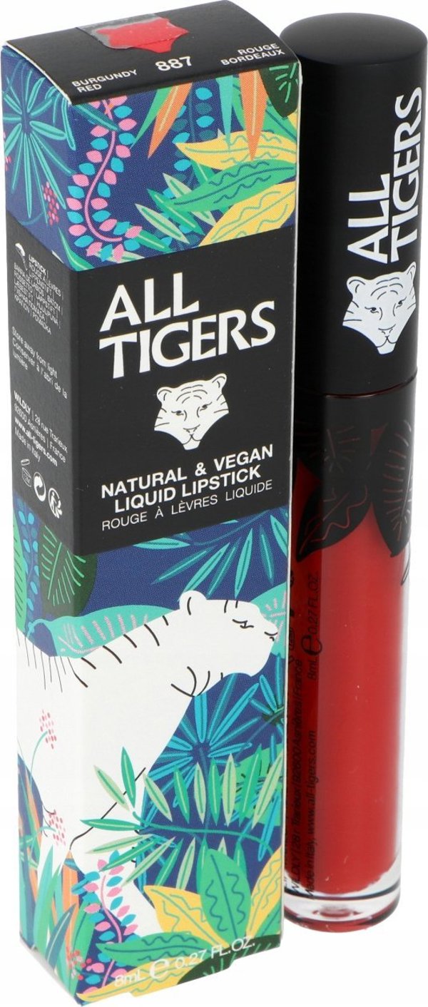 All Tigers All Tigers, Natural & Vegan, Natural, Matte, Lip Gloss, 887, Live Fearless, 8 ml για γυναίκες 13081490 3701243208877
