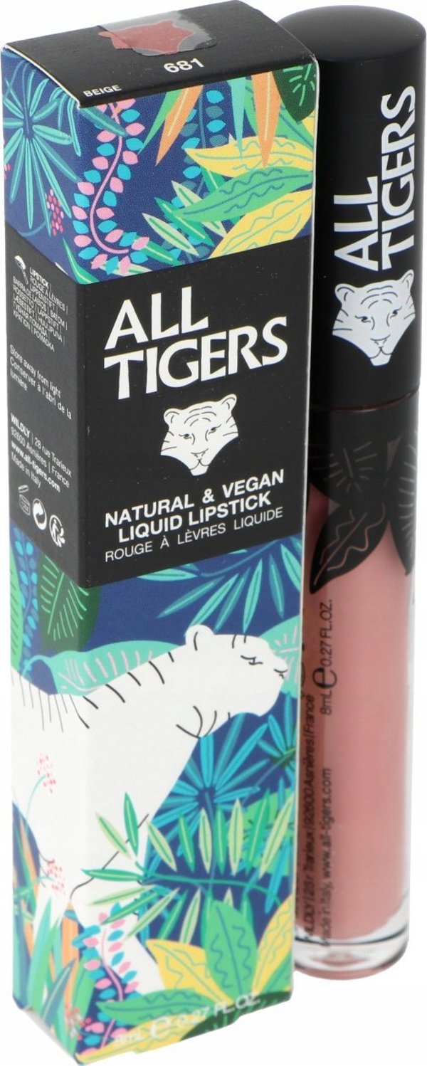 All Tigers All Tigers, Natural & Vegan, Natural, Matte, Lip Gloss, 681, Trust My Instinct, 8 ml για γυναίκες 13079645 3701243206811