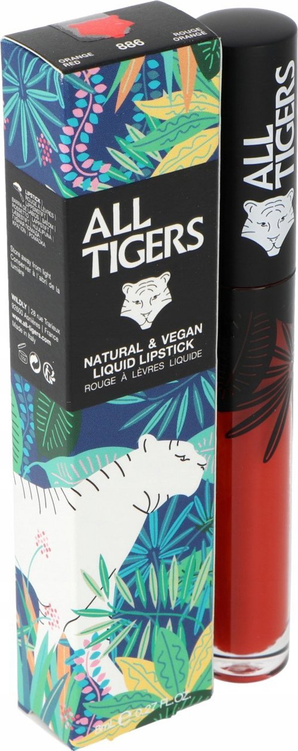All Tigers All Tigers, Natural & Vegan, Natural, Matte, Lip Gloss, 886, Shake The Ground, 8 ml για γυναίκες 13075687 3701243208860