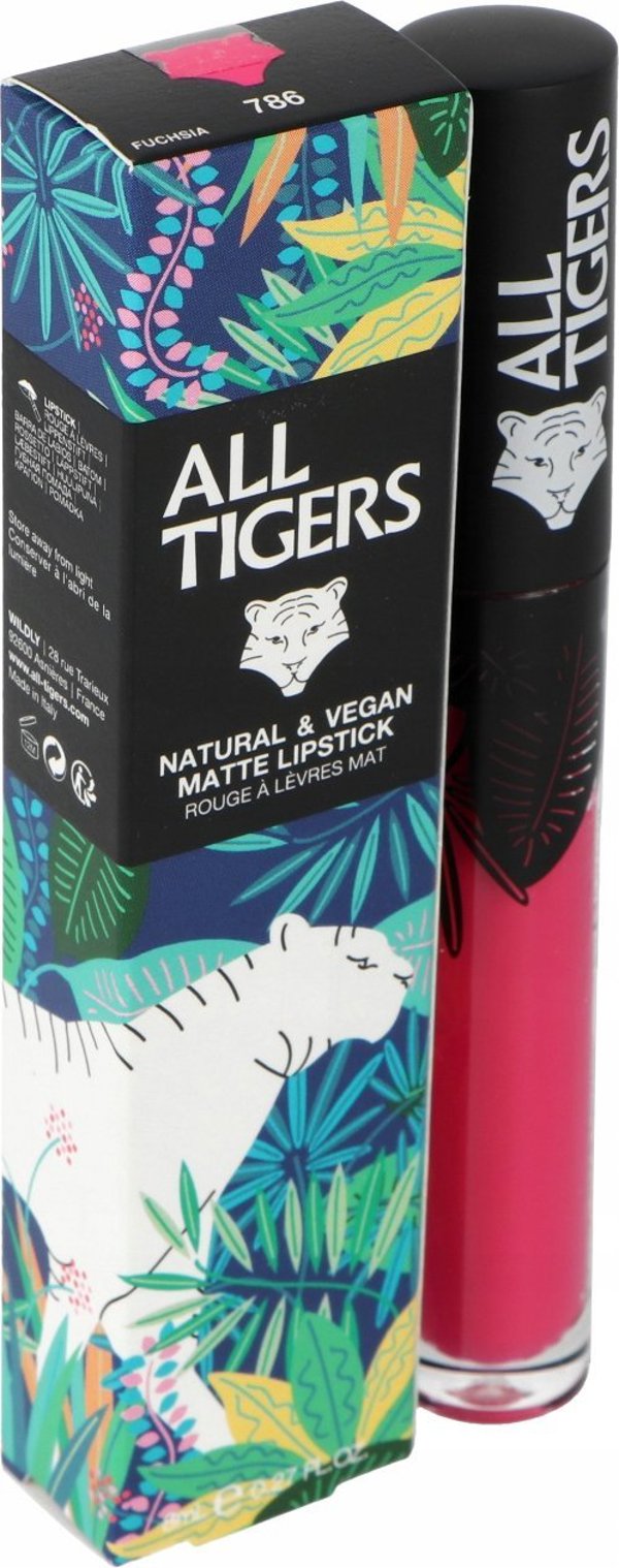 All Tigers All Tigers, Natural & Vegan, Natural, Matte, Lip Gloss, 786, Own The Stage, 8 ml για γυναίκες 13081179 3701243207863