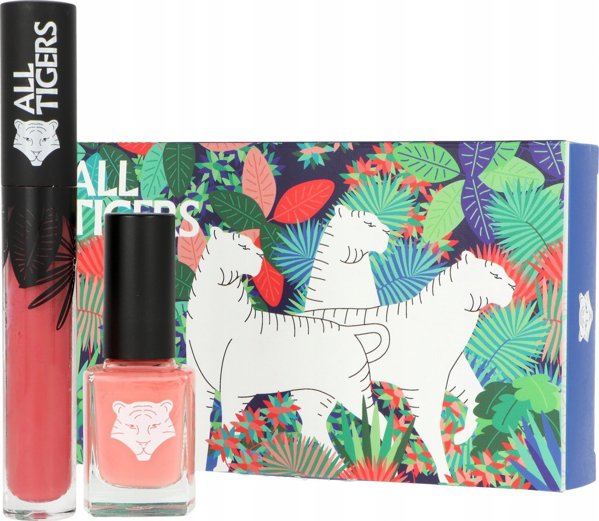 All Tigers Set All Tigers: Natural & Vegan, Liquid Lipstick, 683, Make Your Mark, 8 ml + Natural & Vegan, Vegan, Βερνίκι νυχιών, 196, Take Your Chance, 11 ml για γυναίκες 13080671 3701243221050