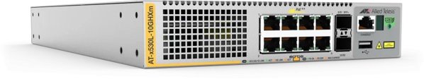 Διαχειριζόμενος διακόπτης Allied Telesis AT-X530L-10GHXM-50 L3 5G Ethernet (100/1000/5000) με υποστήριξη PoE, γκρι
