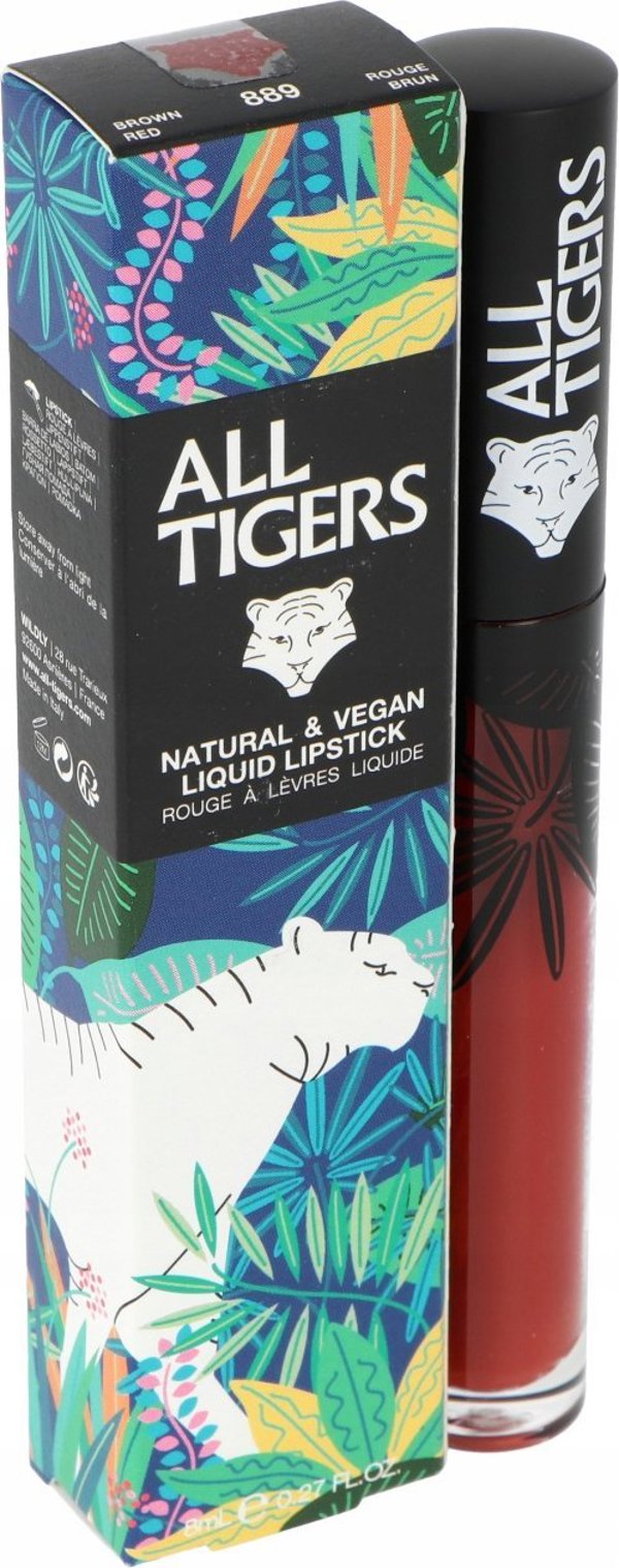 All Tigers All Tigers, Natural & Vegan, Natural, Matte, Lip Gloss, 889, Command Respect, 8 ml για γυναίκες 13079646 3701243208891