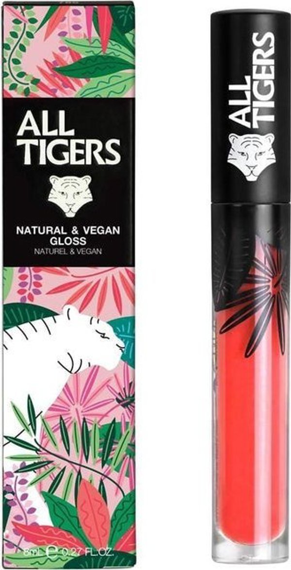 All Tigers All Tigers, Natural & Vegan, Natural, Shining, Lip Gloss, 701, Dream Bigger, 8 ml για γυναίκες 13075678 3701243207016