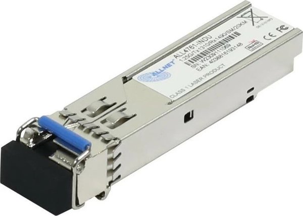 Allnet ALLNET Switch Modul ALL4761-INDU SFP(Mini-GBIC), 1000Mbit, WDM(Bidi)/LC, Tx1310nm/Rx1490nm, 9u, 20Km, Βιομηχανικό -40/+85 Βαθμοί,