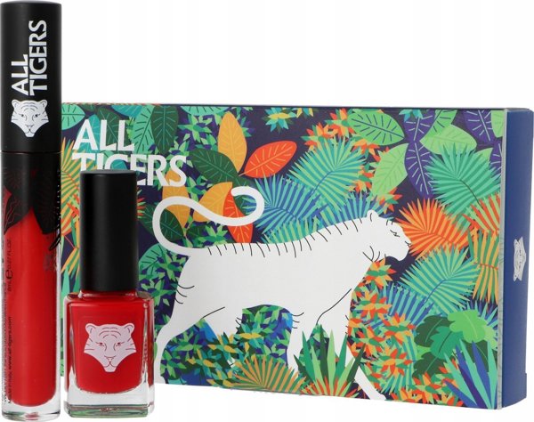 All Tigers Set All Tigers: Natural & Vegan, Liquid Lipstick, 888, Call Me Queen, 8 ml + Natural & Vegan, Vegan, Βερνίκι νυχιών, 298, Hit It Big, 11 ml Unisex 13075664 3701243221036
