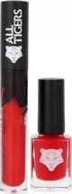 All Tigers Set All Tigers: Natural & Vegan, Liquid Lipstick, 888, Call Me Queen, 8 ml + Natural & Vegan, Vegan, Βερνίκι νυχιών, 298, Hit It Big, 11 ml Unisex 13075664 3701243221036
