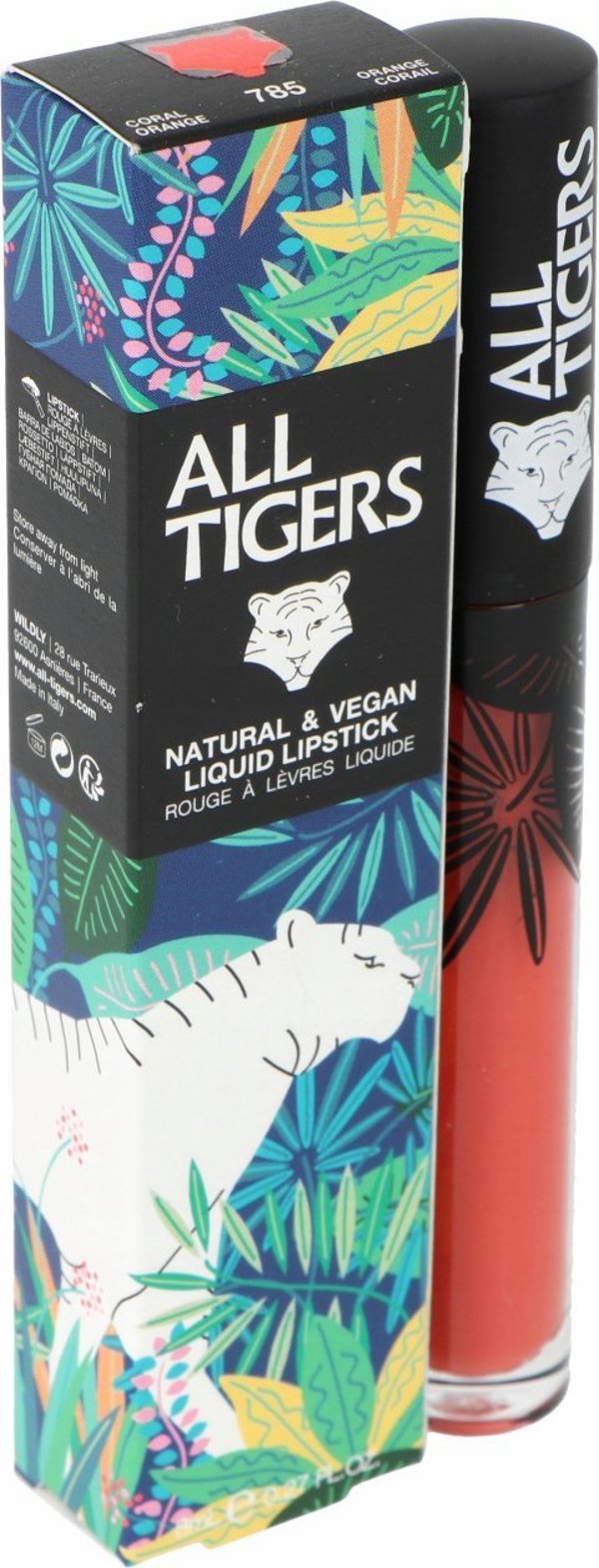 All Tigers All Tigers, Natural & Vegan, Natural, Matte, Lip Gloss, 785, Hear Me Roar, 8 ml για γυναίκες 13077781 3701243207856