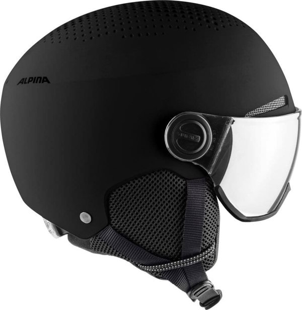 Alpina Kask zimowy ALPINA ARBER VISOR Q LITE BLACK MATT 54-58