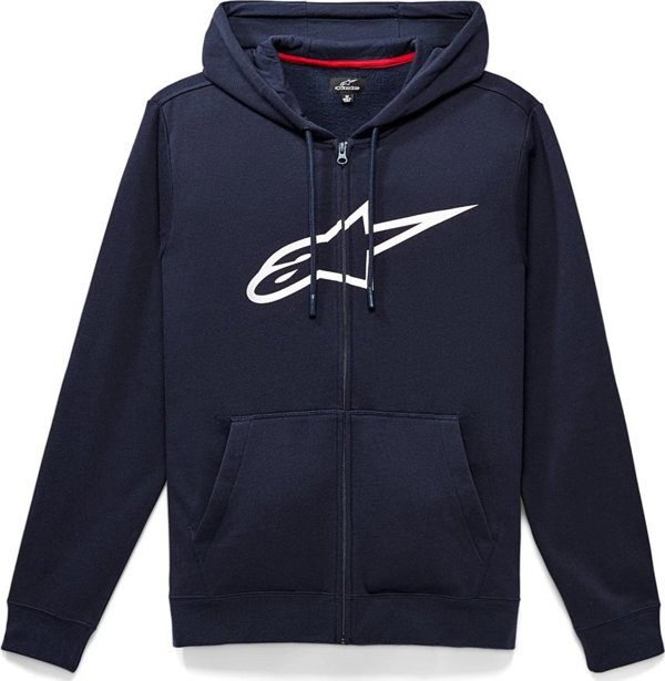 Φούτερ με κουκούλα Alpinestars ALPINESTARS AGELESS II ZIP HOODIE, Nav/White Μέγεθος: L