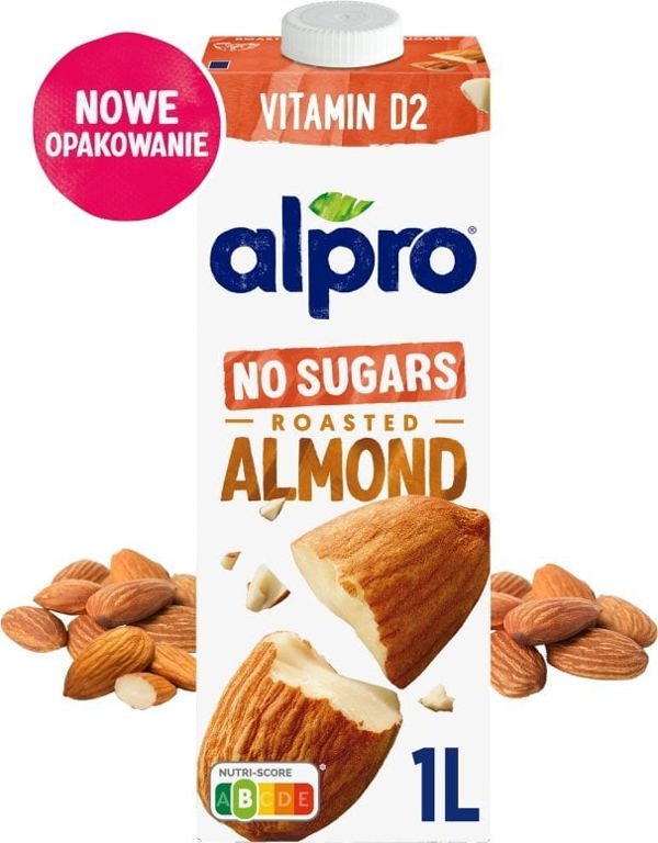 Alpro Φυτικό Ρόφημα ALPRO Αμυγδάλου Χωρίς Ζάχαρη 1 λ