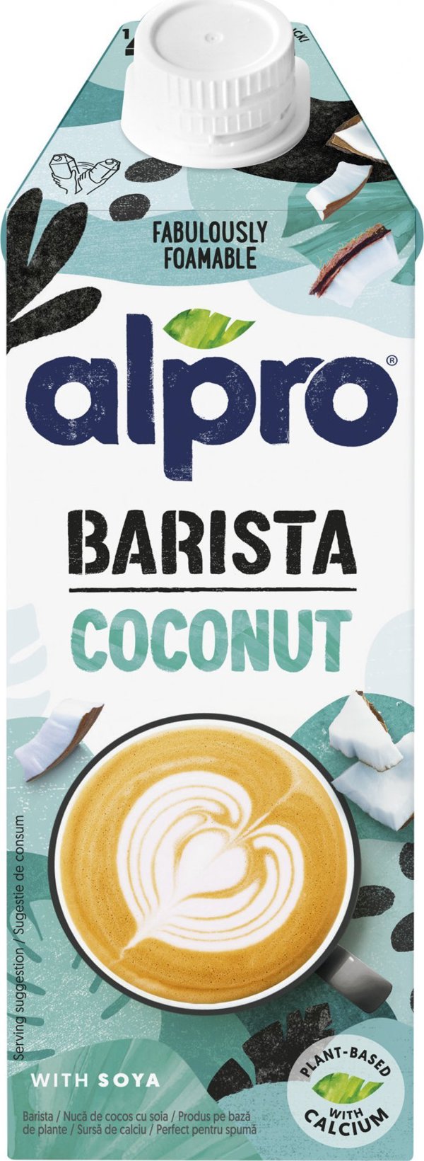 Alpro Πόσιμο ροφήμα φυτικής προέλευσης χωρίς λακτόζη ALPRO Barista καρύδα-σόγια 750ml