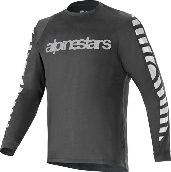 Μπλούζα μακρυμάνικη Alpinestars ALPINESTARS A-DURA DRI OSCAR LS JERSEY, Μαύρο Ανακλαστικό Μέγεθος: M
