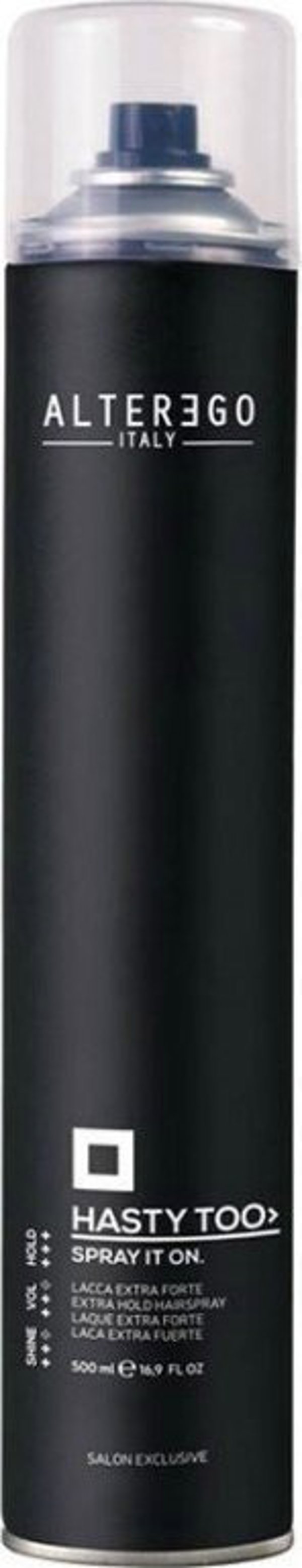 ALTEREGO Hasty Too Spray It On Hairspray, λακ εξαιρετικά ισχυρό 500ml
