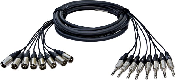 Alva Kabel 8 x XLRm σε 8 x TRS, Μήκος 2m - Επαγγελματικό Καλώδιο Ήχου