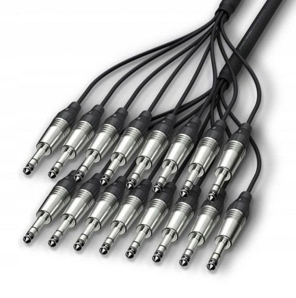 Alva Καλώδιο 8 x TRS σε 8 x TRS, 2m, Professional Audio Cable