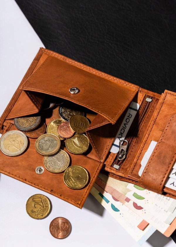 Always Wild Μεγάλο ανδρικό πορτοφόλι από φυσικό δέρμα σε οριζόντιο προσανατολισμό - Always Wild NoSize