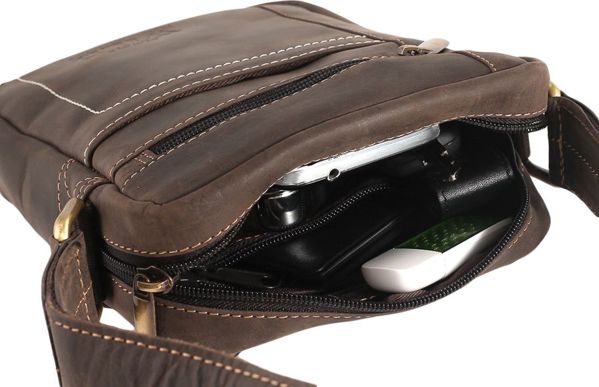 Always Wild Compact, δερμάτινη ανδρική τσάντα messenger με πολλές τσέπες Always Wild Δεν ισχύει 8815134 5903051006524