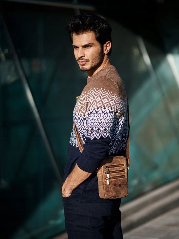 Always Wild Ανδρική τσάντα messenger Always Wild, φυσικό δέρμα, θήκες 8125902 5903051021794