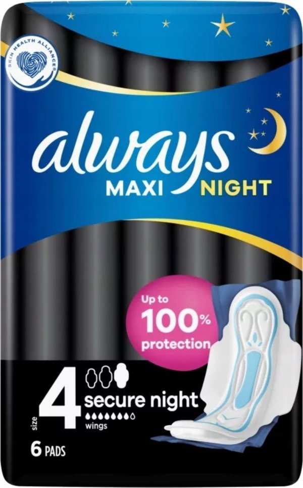 Always Always, Σερβιέτες Maxi Night, 6 τεμ.