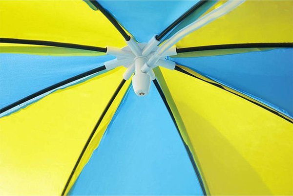 Amazon Bestway Παιδική Πισίνα με Σκελετό και Σκίαστρο Steel Pro UV Careful 8' x 20/2.44m x 51cm 56432