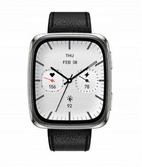 Amazfit Active Square Smartwatch, Οθόνη AMOLED, Bluetooth, GPS, Midnight Black