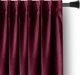 AmeliaHome Κουρτίνα VELVET κλασσικού στυλ με ταινία 140x245 κόκκινη