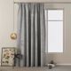 AmeliaHome Βελούδινη κουρτίνα σε Ασημί ταινία 140Χ245 7616935 4251758670168
