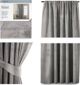 AmeliaHome Βελούδινη κουρτίνα σε Ασημί ταινία 140Χ245 7616935 4251758670168
