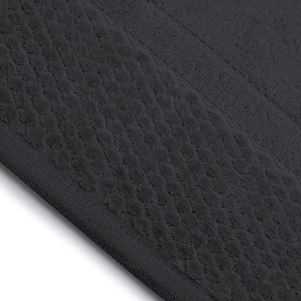 AmeliaHome Πετσέτα Rubrum Μαύρη 70x130 AmeliaHome