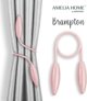 AmeliaHome Δέστρες για κουρτίνες AH BRAMPTON POWDERPINK 2 τεμάχια