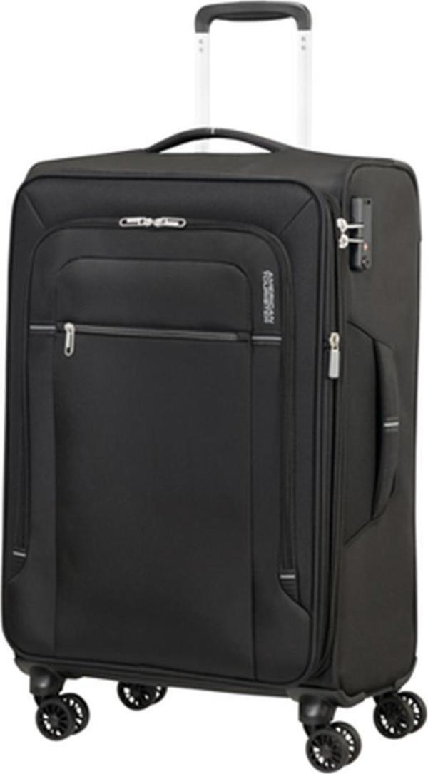 American Tourister Μεσαία βαλίτσα AMERICAN TOURISTER CROSSTRACK 133190 Μαύρη