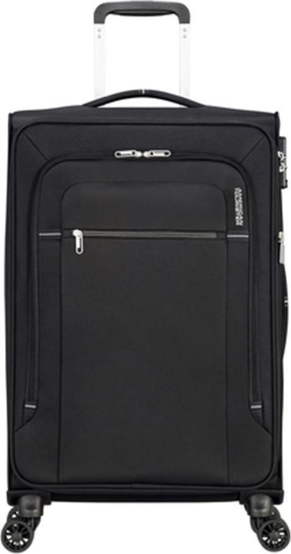 American Tourister Μεσαία βαλίτσα AMERICAN TOURISTER CROSSTRACK 133190 Μαύρη