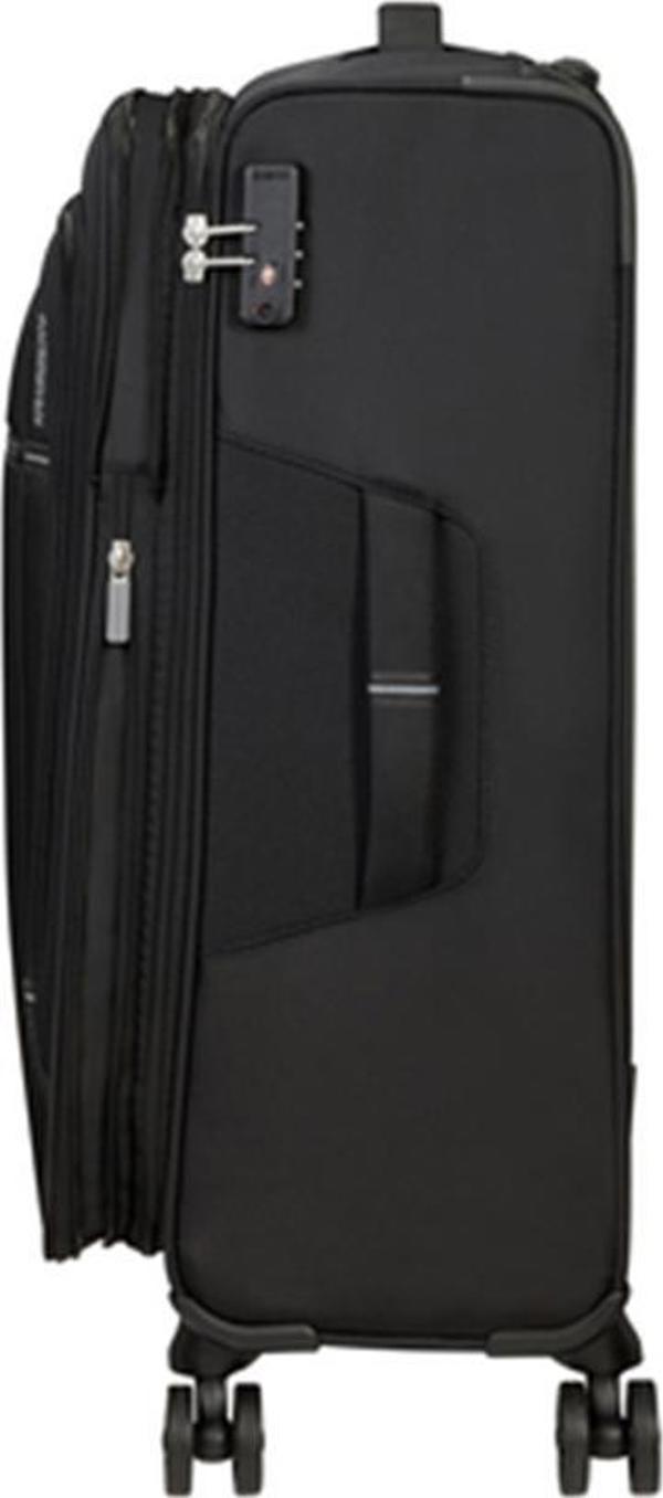American Tourister Μεσαία βαλίτσα AMERICAN TOURISTER CROSSTRACK 133190 Μαύρη