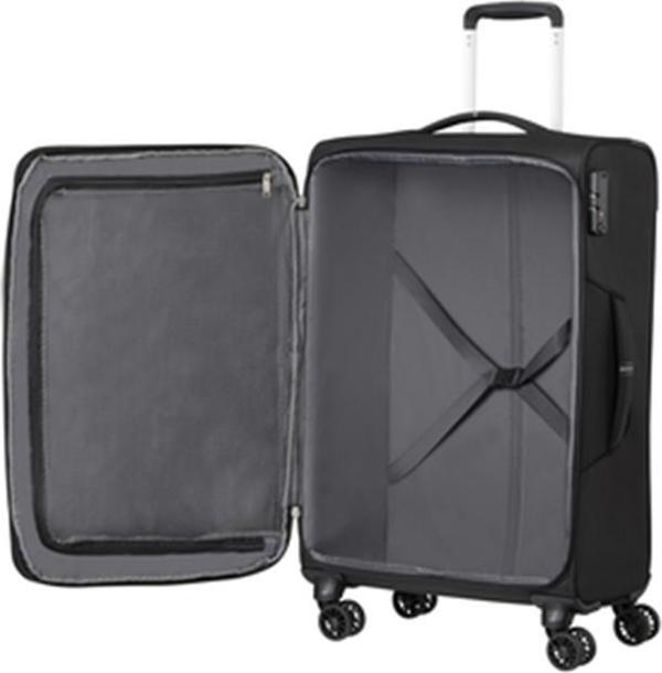 American Tourister Μεσαία βαλίτσα AMERICAN TOURISTER CROSSTRACK 133190 Μαύρη