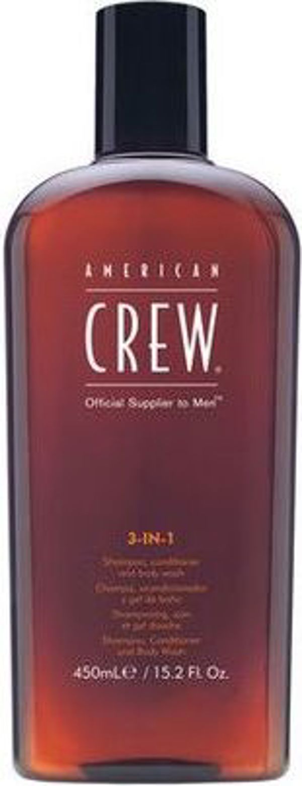 American Crew AMERICAN CREW_Official Supplier To Men 3-In-1 Σαμπουάν, Conditioner και Αφρόλουτρο για άνδρες 450ml