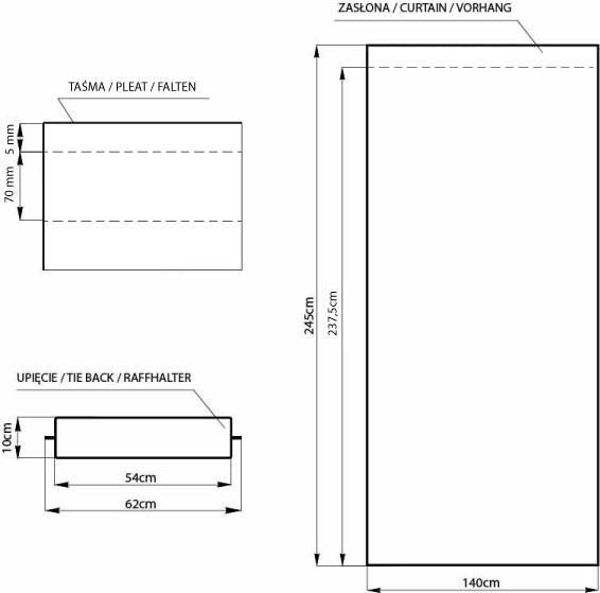 Κουρτίνες Blackout AmeliaHome με ταινία Μπορντό (κρασί) 140X245