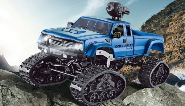 Amewi Amewi Pickup Truck FPV με τροχούς & ερπύστριες 4WD 1:16 μπλε