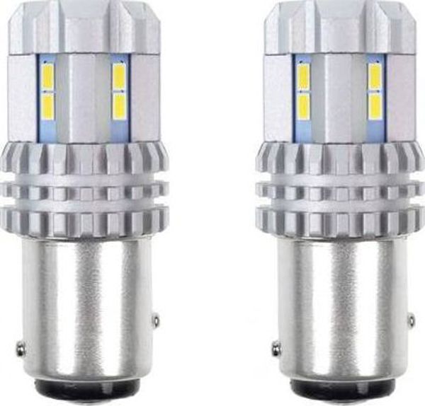 AMIO Λαμπτήρες LED CANBUS UltraBright 3020 22SMD 1157 P21/5W Λευκό 12V/24V