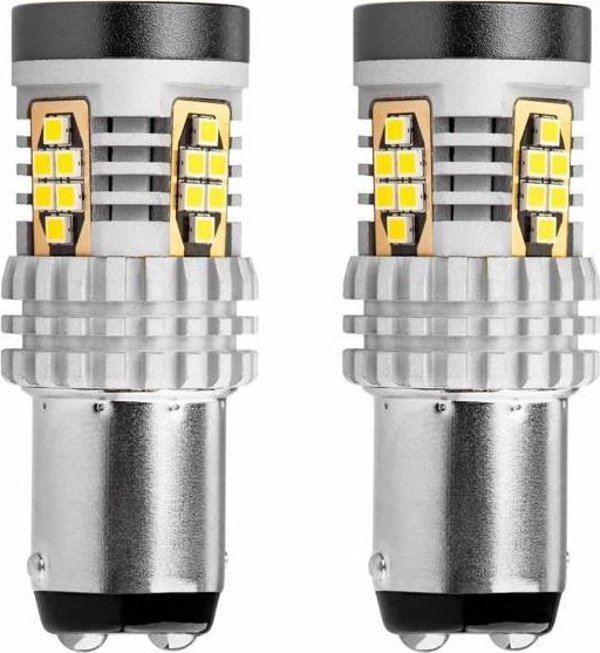 AMIO Λάμπες LED Canbus 3020 24SMD 1157 BAY15D P21/5W λευκό