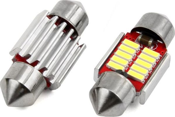 Λαμπτήρες LED AMIO C5W C10W 31mm 10xSMD 4014 (canbus)
