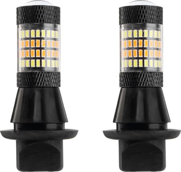 Λαμπτήρες LED AMIO P21W / PY21W BAU15s ως φώτα ημέρας LED με φλας LED