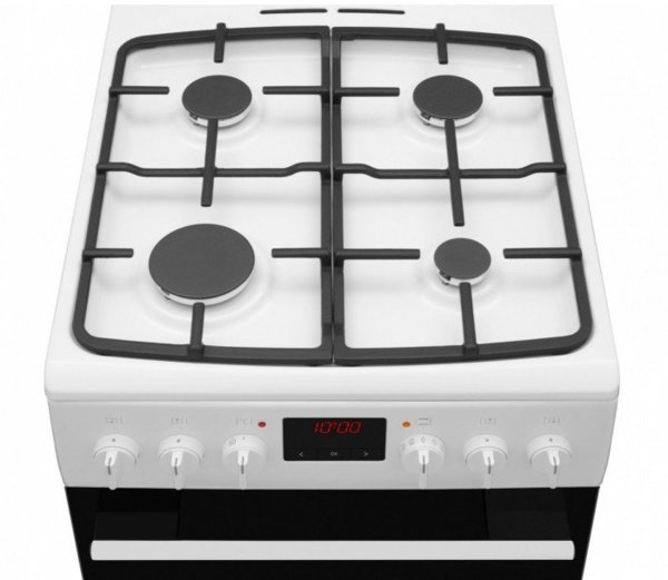 Amica 510GEH3.33ZpTaDpA(W) Κουζίνα Αερίου-Ηλεκτρική με Λειτουργία Pizza Baking, Λευκή