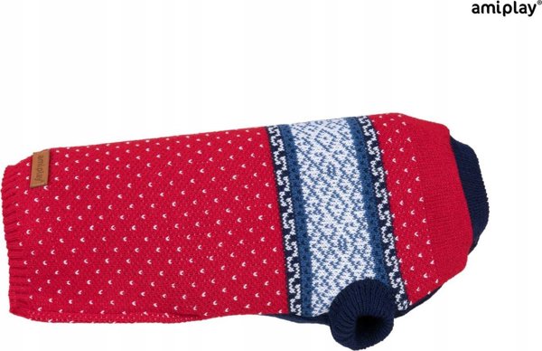 Amiplay SWEATER DOG BERGEN 19CM RED