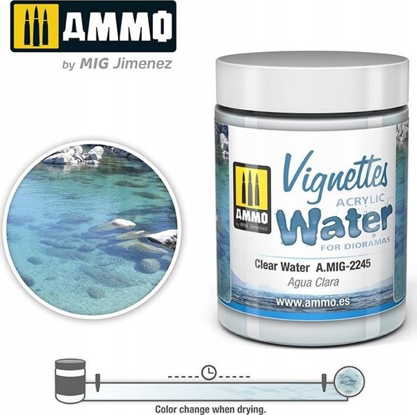 Ammo Ammo: Ακρυλικό Νερό - Βινιέτες - Καθαρό Νερό (100 ml)