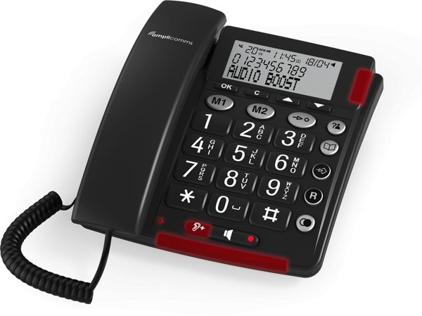 amplicomms BIGTel 48 Plus, Grotastentelefon Dark Grey