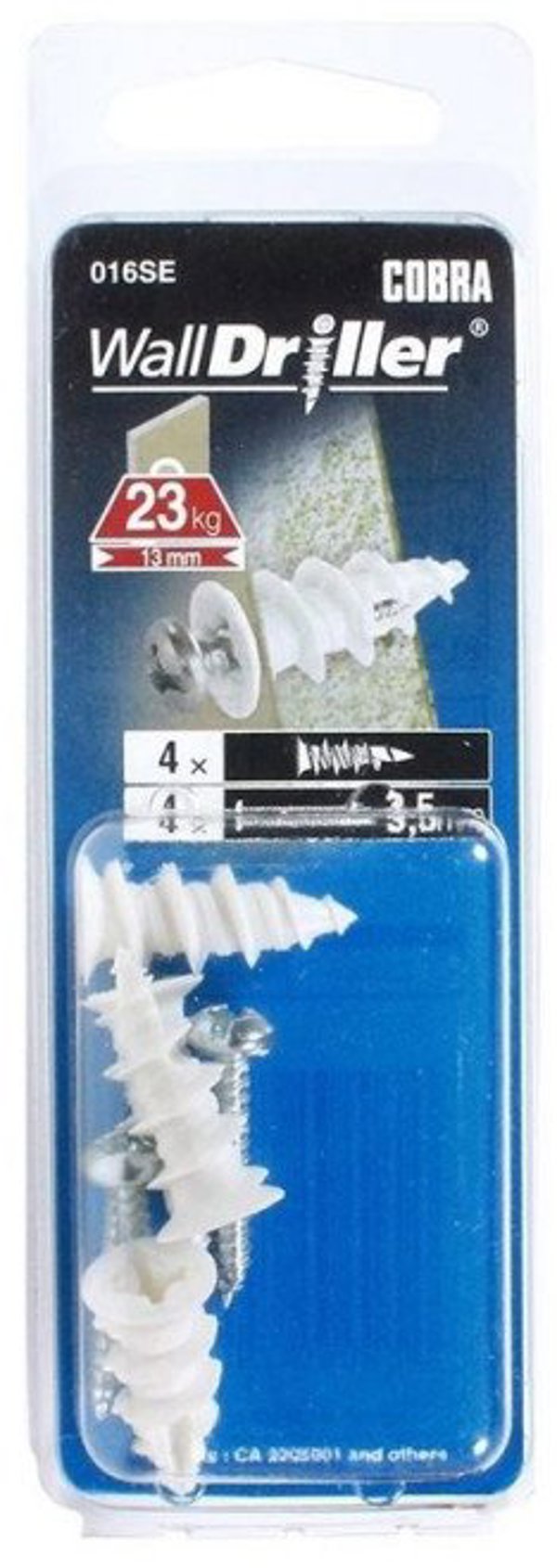 ΆΓΚΥΡΑ ΓΥΨΟΣΑΝΙΔΑΣ GKP 3.5X22 NAILON 4 ΤΕΜ
